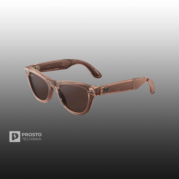 Ray-Ban Skyler (Gen 2) Глянцевый Прозрачно-Коричневый с Прозрачно-Коричневыми линзами